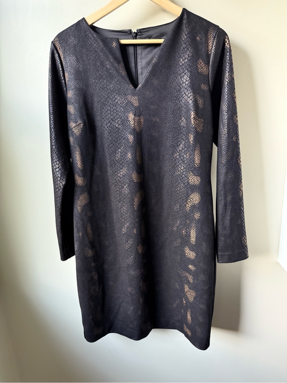 NAEEM KHAN Timeless Python Mini Dress Faux Snake Skin Mobwife Animal Print M
